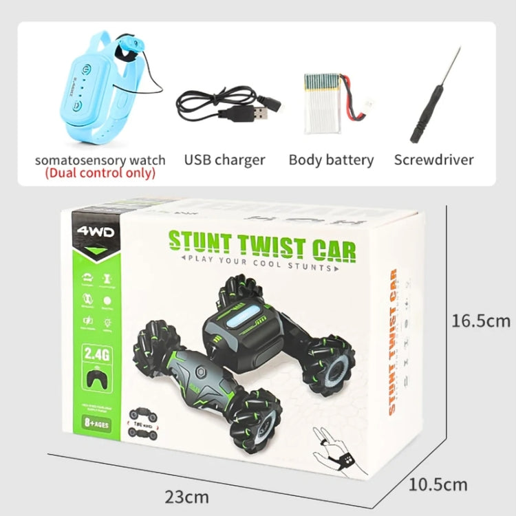 Children RC Car Toy Lights Electric Gesture Sensor Remote Control Twisting Stunt Car