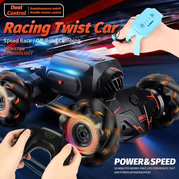 Children RC Car Toy Lights Electric Gesture Sensor Remote Control Twisting Stunt Car