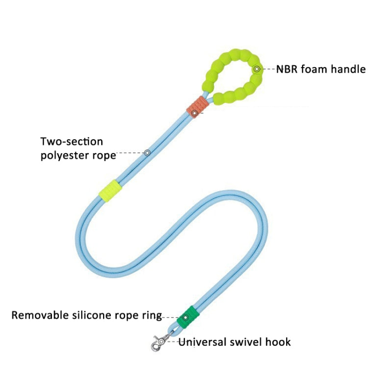 Explosion-Proof  Two-Stage Dog Leash With Foam Handle For Medium And Large Dogs