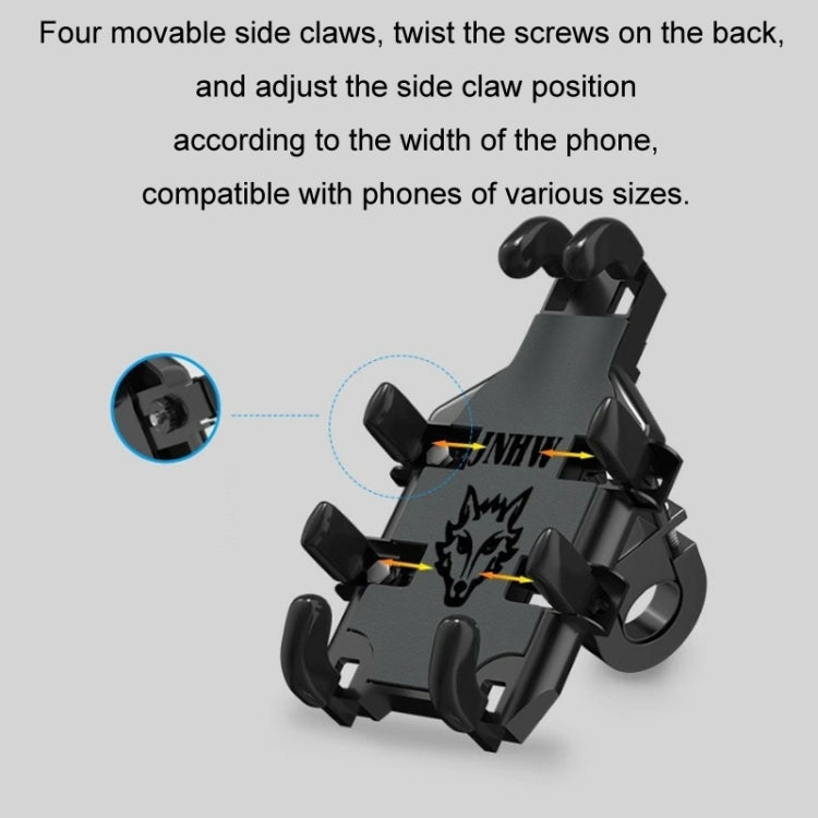 JNHW Motorcycle Bicycle Eight Claw Mobile Phone Navigation Shockproof Bracket