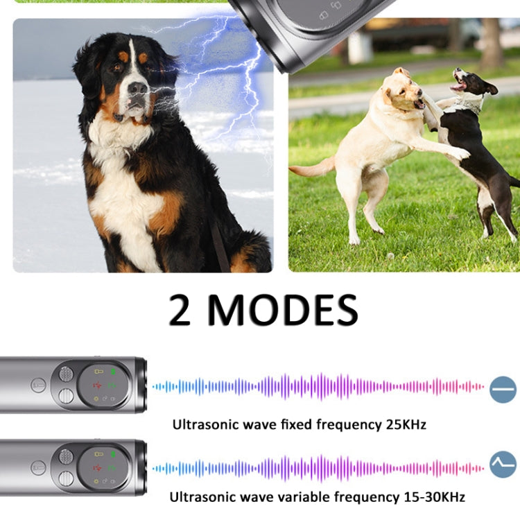 Ultrasonic Three-head Barking Stopper Dog Training Device with Flashing Light