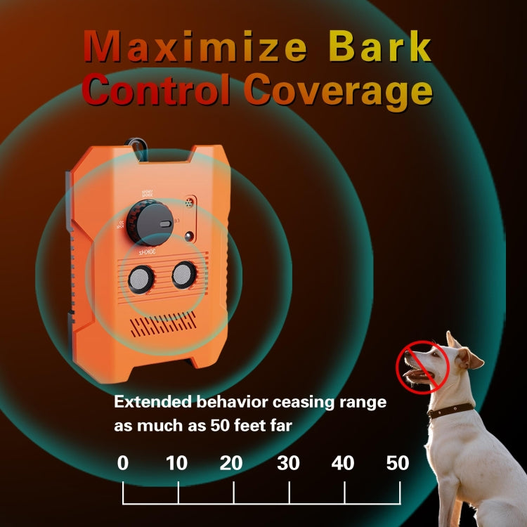 Ultrasonic Bark Stopper Anti-barking Dog Training Device With 3 Modes