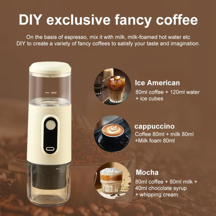 Wireless Portable Coffee Machine Compatible With Ground Coffee & NS Capsule