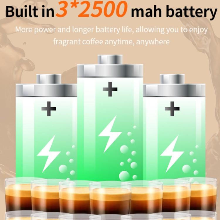 12V 3 In 1 Car Self-heating Coffee Machine Compatible With Large / Small Capsules and Ground Coffee, EU Plug