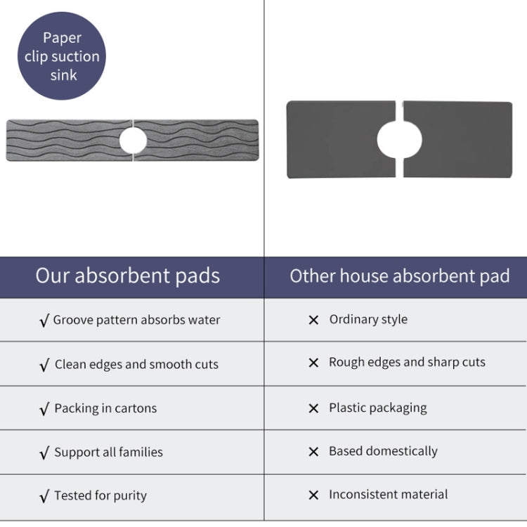 Diatomite Kitchen Water-Absorbent Drying Mat Bathroom Vanity Faucet Countertop Drainage Mat