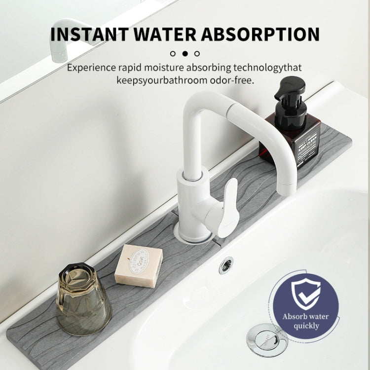 Diatomite Kitchen Water-Absorbent Drying Mat Bathroom Vanity Faucet Countertop Drainage Mat