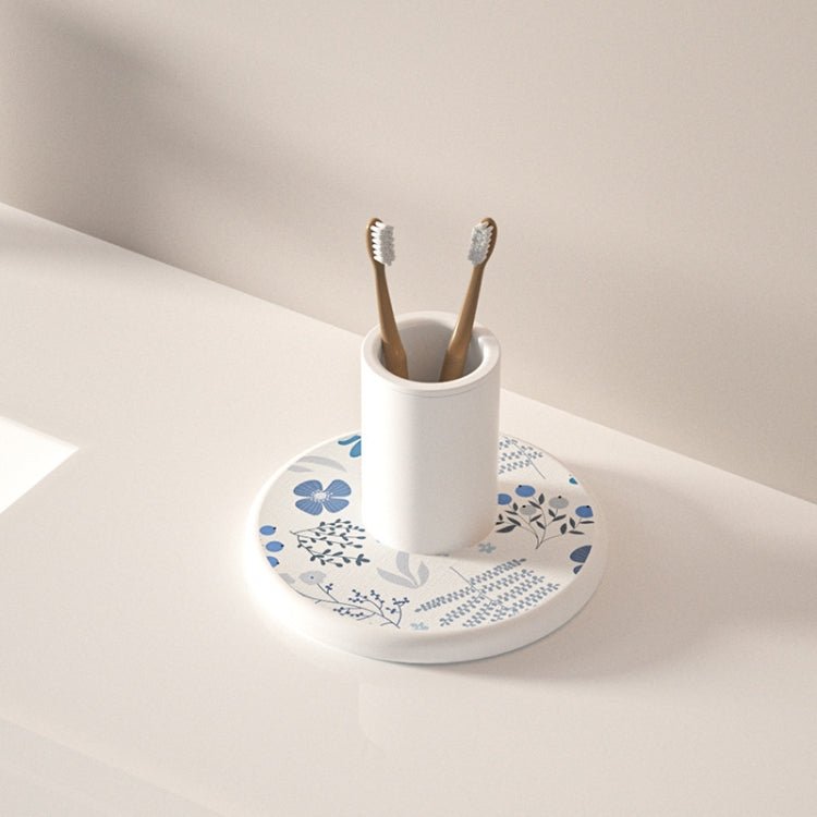 Diatomite Countertop Drying Mat Water Absorbent Coaster Bathroom Vanity Soap Tray Sink Drainage Mat