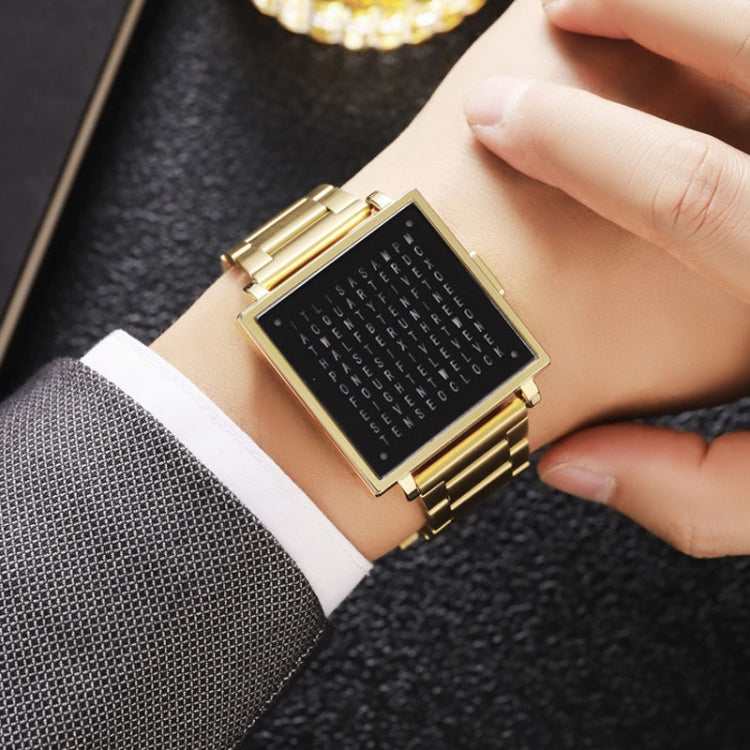 SKMEI Multi-function Letter Display Dial Square Men Electronic Watch