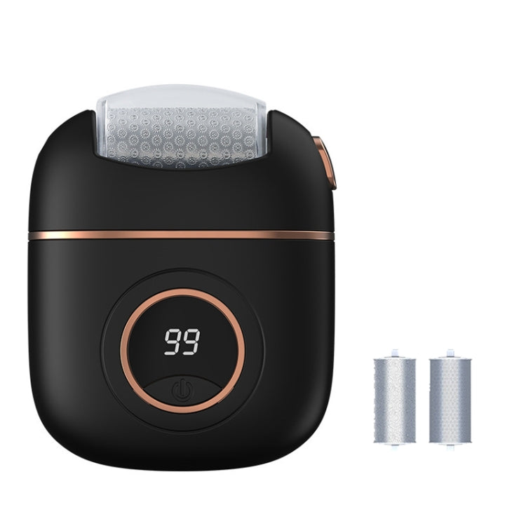 Electric Foot Grinder for Removing Dead Skin and Calluses with 2 Alloy Grinding Heads and LED Lighting