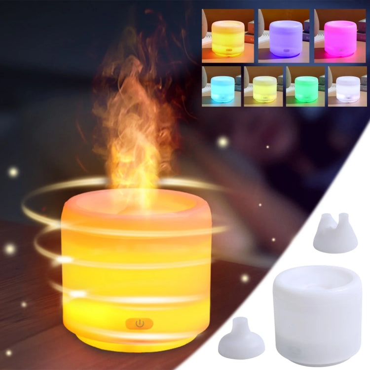 300ml Colorful Flame Aromatherapy Machine USB Power Household Silent Humidifier Aroma Diffuser