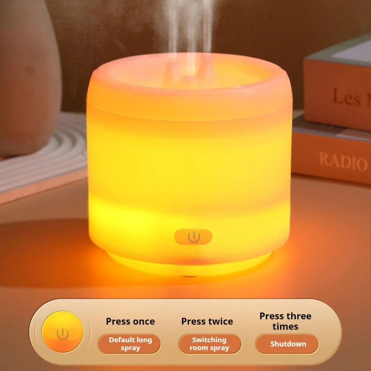 300ml Colorful Flame Aromatherapy Machine USB Power Household Silent Humidifier Aroma Diffuser