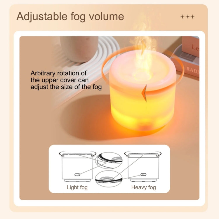 300ml Colorful Flame Aromatherapy Machine USB Power Household Silent Humidifier Aroma Diffuser