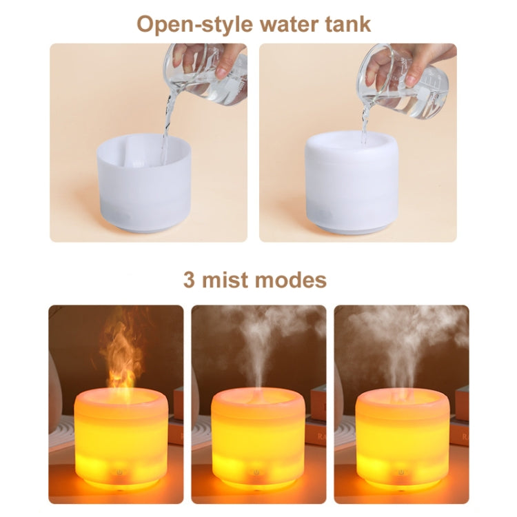 300ml Colorful Flame Aromatherapy Machine USB Power Household Silent Humidifier Aroma Diffuser