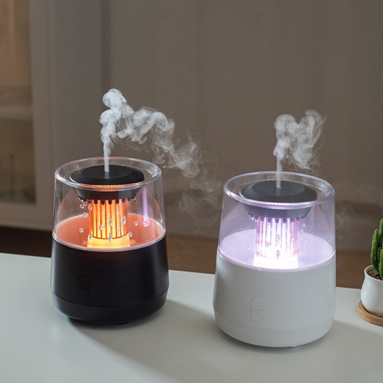 Raindrop Candlelight Aromatherapy Diffuser Air Humidifier with Colorful Lights