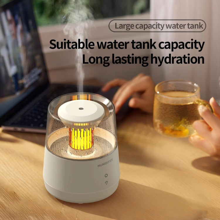 Raindrop Candlelight Aromatherapy Diffuser Air Humidifier with Colorful Lights