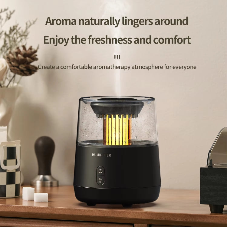 Raindrop Candlelight Aromatherapy Diffuser Air Humidifier with Colorful Lights
