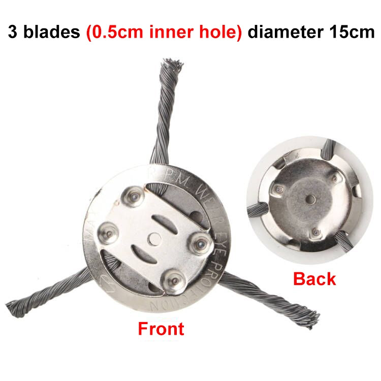 Steel Wire Weeding Wheel Twisted Wire Weeding Disc Mower Blade Accessories