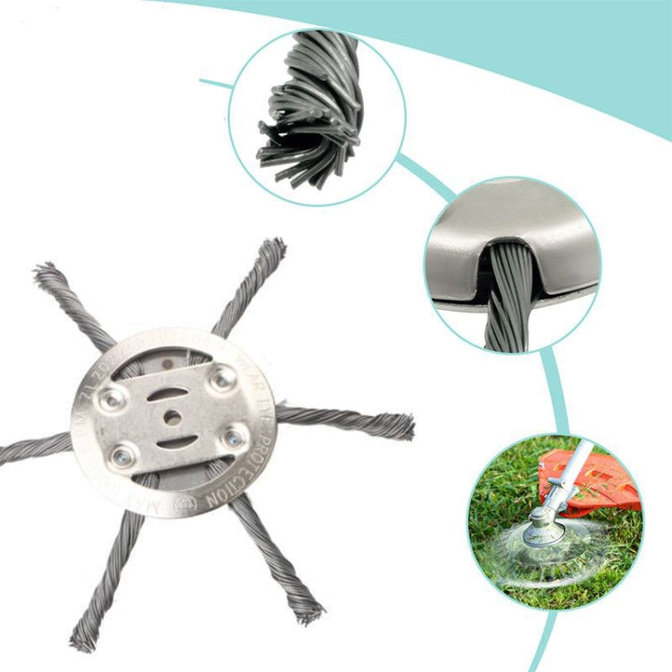 Steel Wire Weeding Wheel Twisted Wire Weeding Disc Mower Blade Accessories