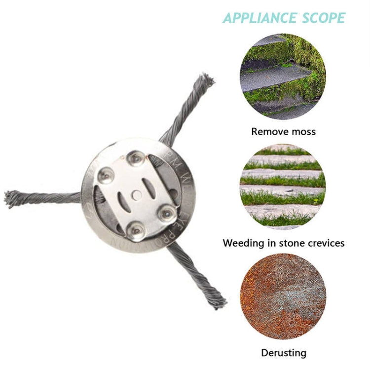 Steel Wire Weeding Wheel Twisted Wire Weeding Disc Mower Blade Accessories
