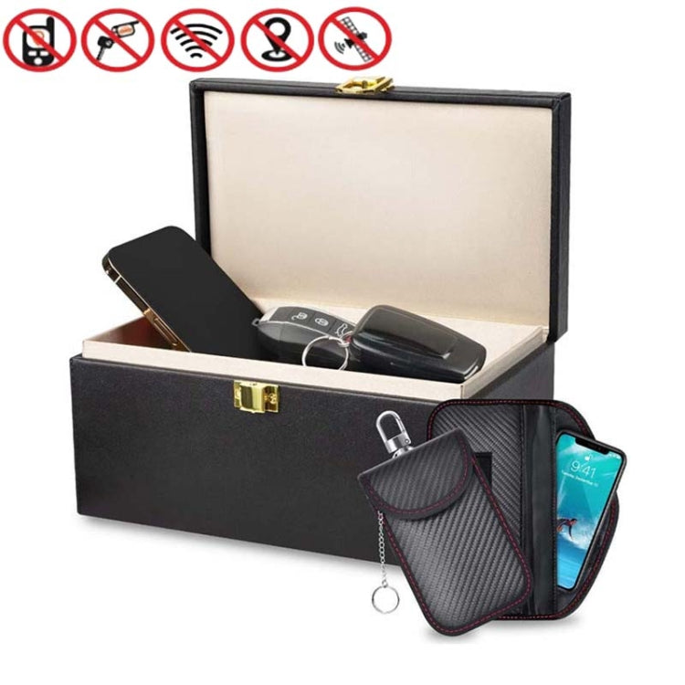 Large Car Shield Key Bag Anti-Magnetic Cell Phone Case RFID Protective Box