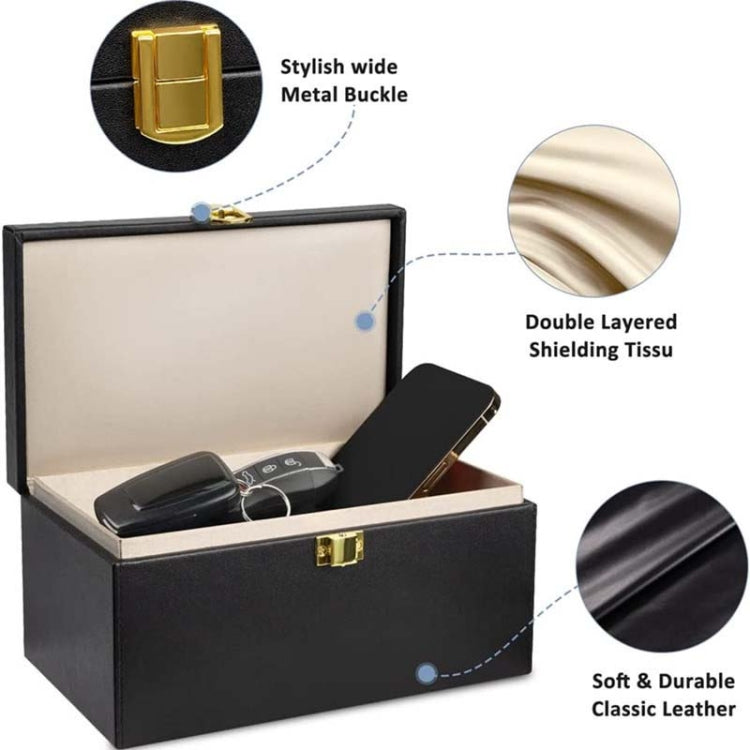 Large Car Shield Key Bag Anti-Magnetic Cell Phone Case RFID Protective Box