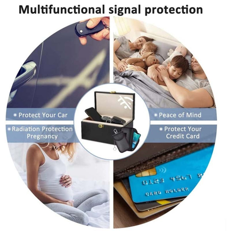 Large Car Shield Key Bag Anti-Magnetic Cell Phone Case RFID Protective Box