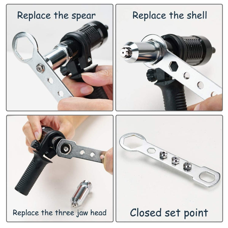 Electric Rivet Nut Machine Core Pulling Accessories Riveting Tools Cordless Rivet Drill Adapter