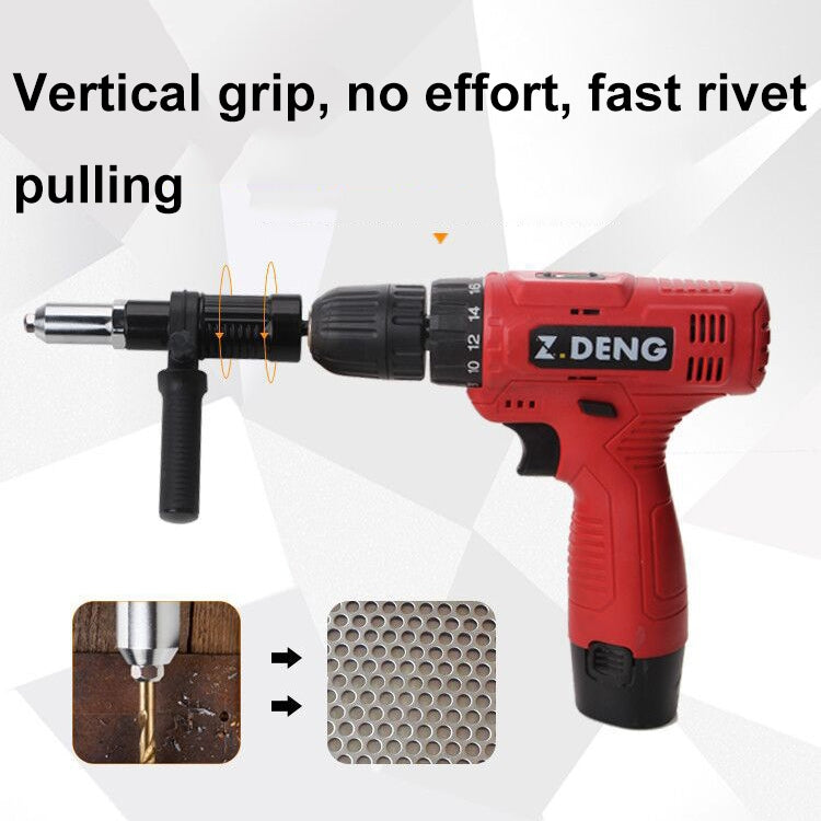 Electric Rivet Nut Machine Core Pulling Accessories Riveting Tools Cordless Rivet Drill Adapter