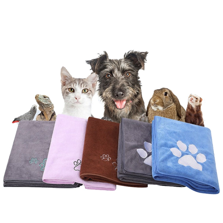 Pet Microfiber Absorbent Towel Cat Dog Bath Cleaning Towel
