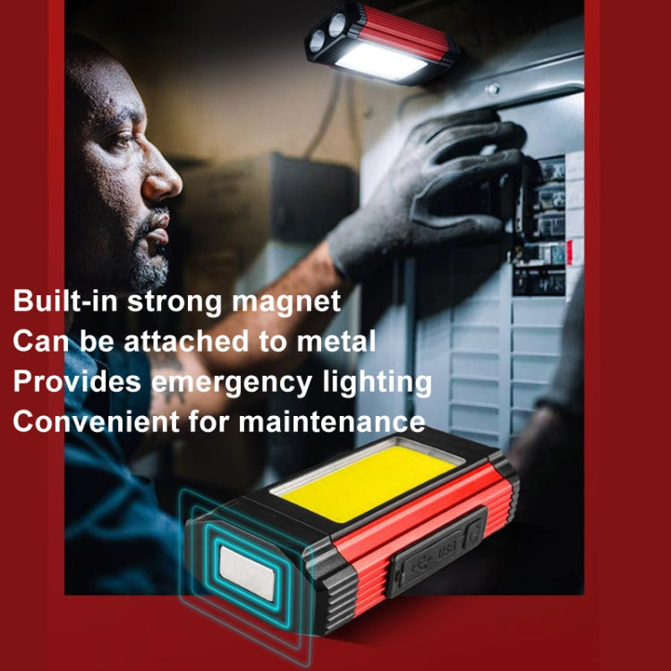 E-SMARTER K011 Bike LED Lamp USB Rechargeable Cycling Light COB Bright Flashlight