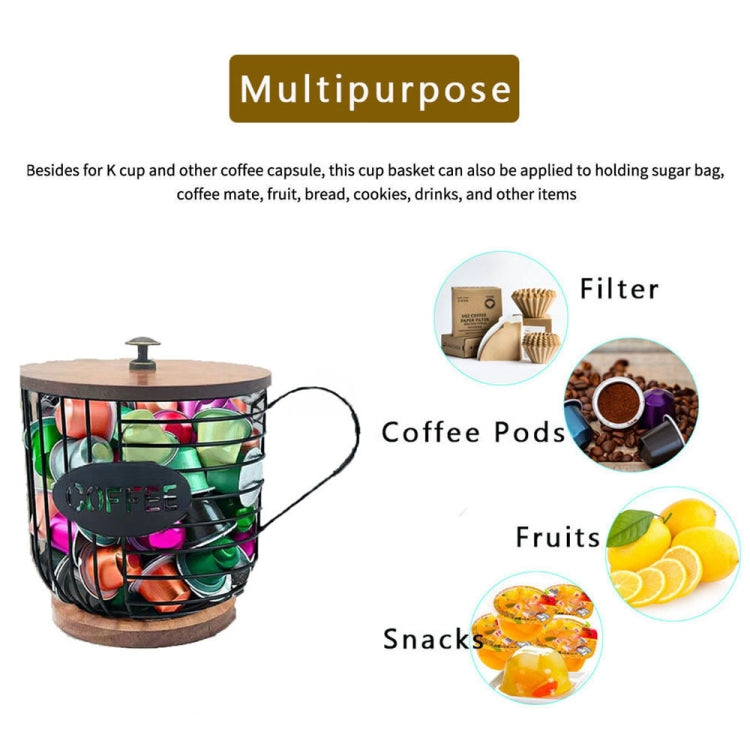 Coffee Companion Storage Rack Cup-Shaped Kitchen Storage Basket