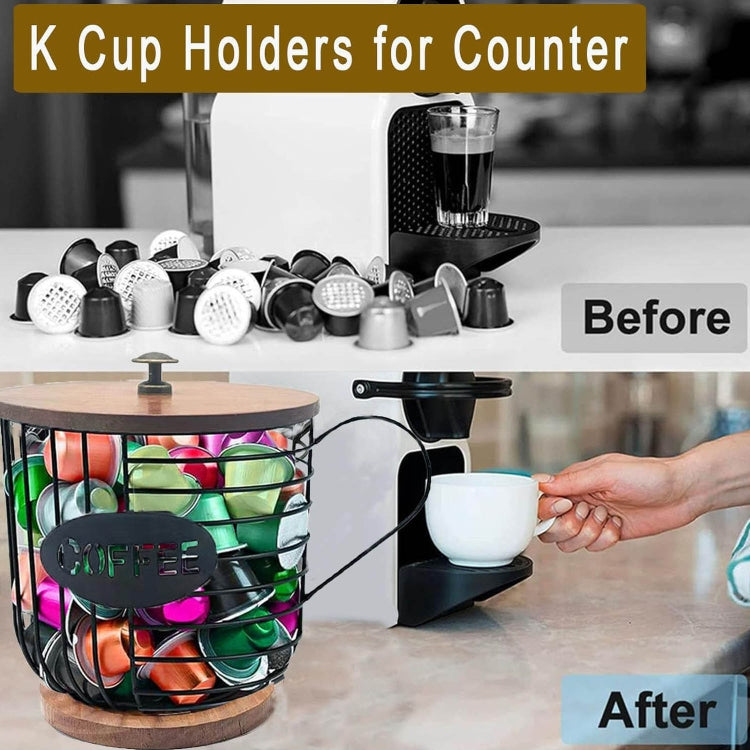 Coffee Companion Storage Rack Cup-Shaped Kitchen Storage Basket
