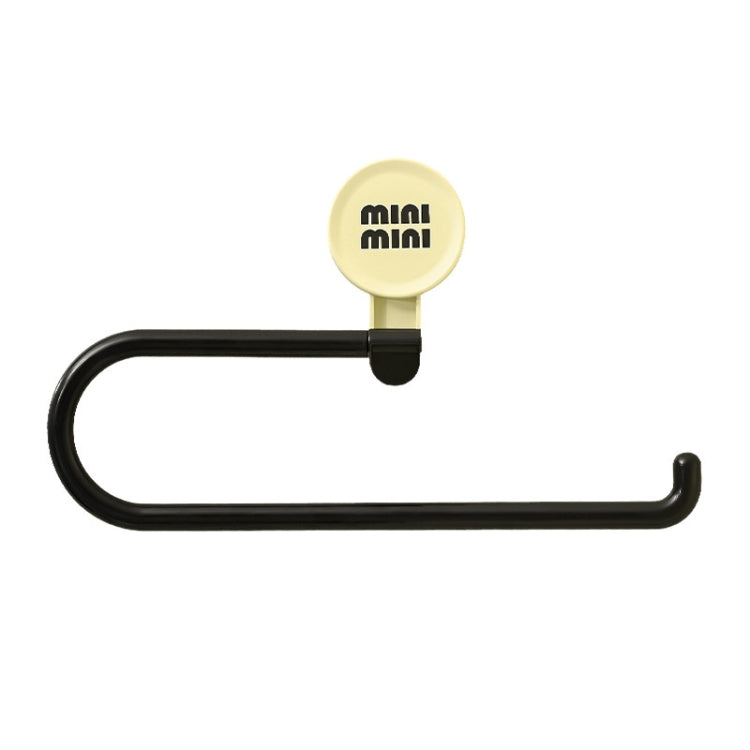 Wall-Mounted Suction Cup Roll Tissue Holder Storage Hook For Cling Film Rag And Towel