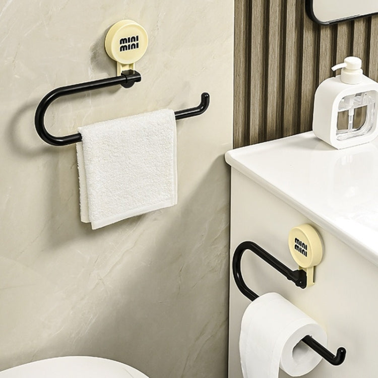 Wall-Mounted Suction Cup Roll Tissue Holder Storage Hook For Cling Film Rag And Towel