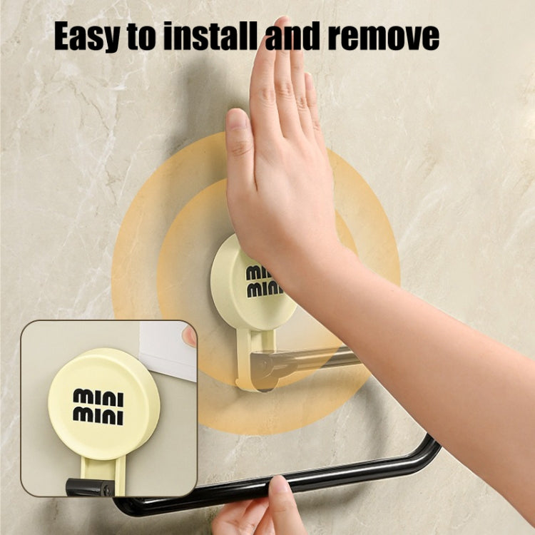 Wall-Mounted Suction Cup Roll Tissue Holder Storage Hook For Cling Film Rag And Towel