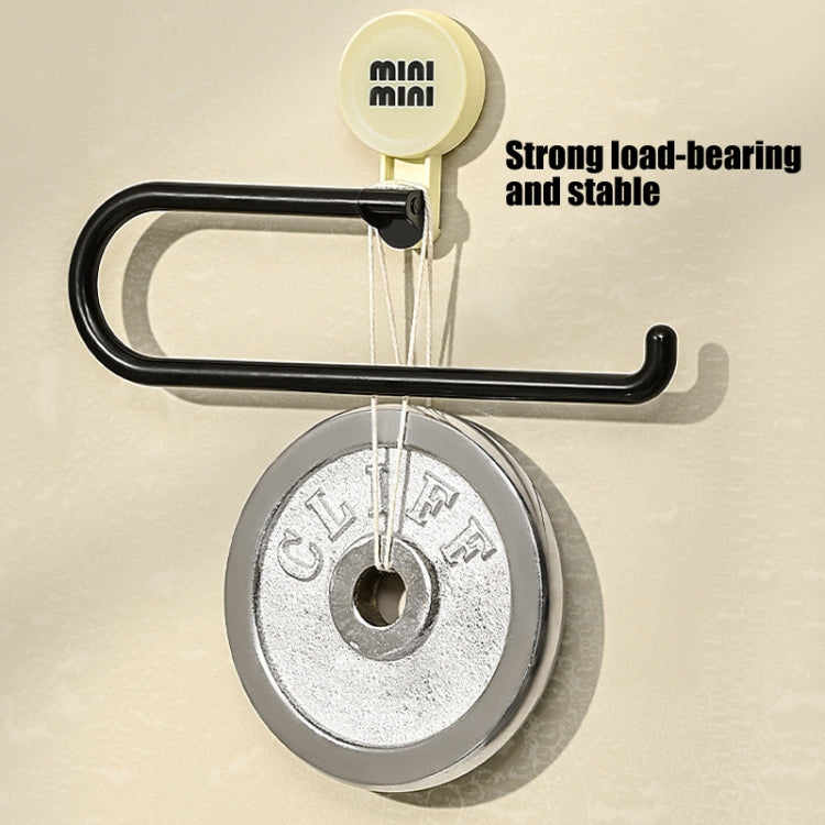 Wall-Mounted Suction Cup Roll Tissue Holder Storage Hook For Cling Film Rag And Towel