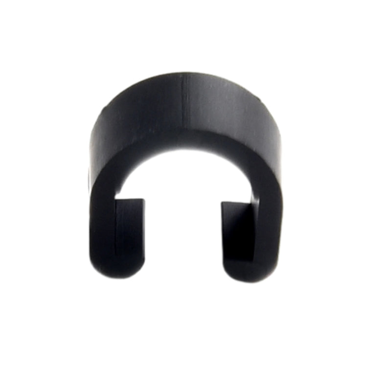 50pcs Bicycle Brake Gearshift Cable Tube Fixing Plastic C-shaped Buckle