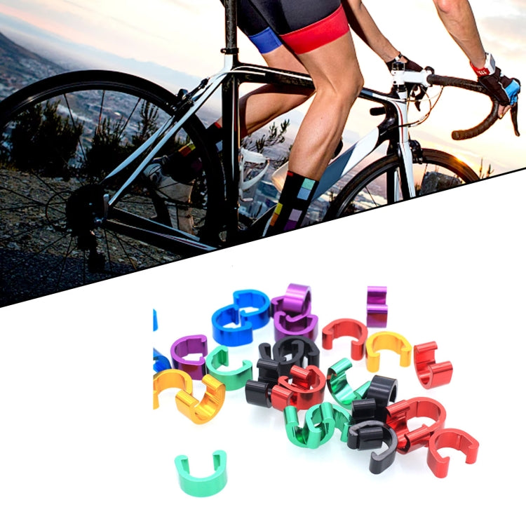 10pcs Bicycle Brake Gearshift Cable Tube Fixing C-shaped Buckle