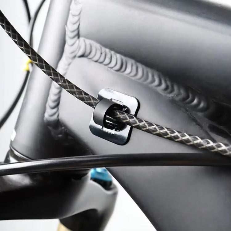 10pcs Bicycle Brake Gearshift Cable Tube Fixing C-shaped Buckle