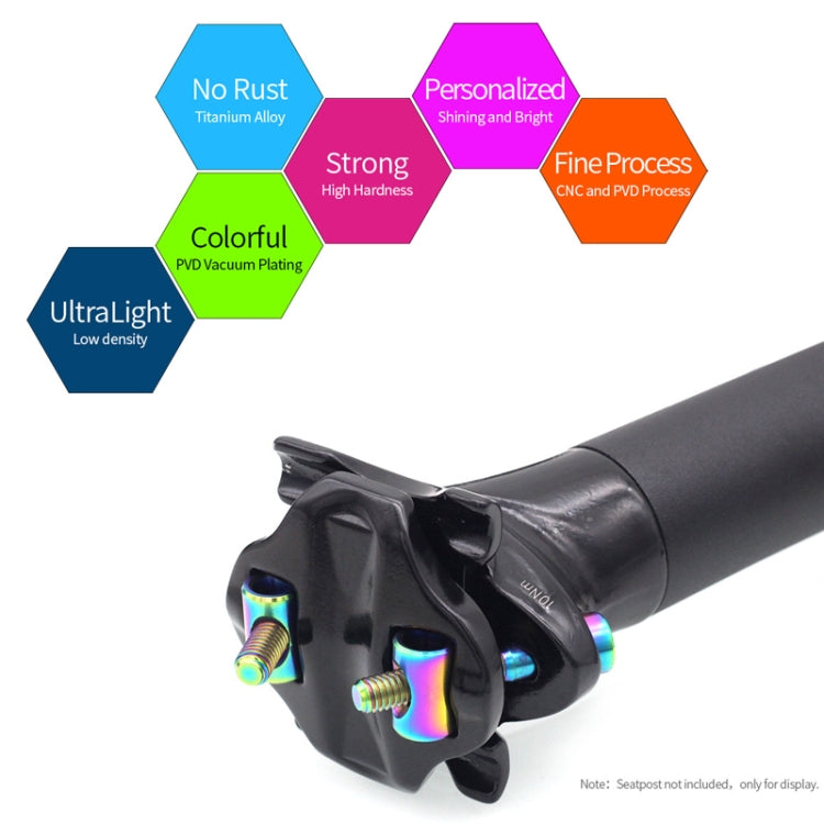 Bicycle Titanium Alloy Seat Post Locking Screws