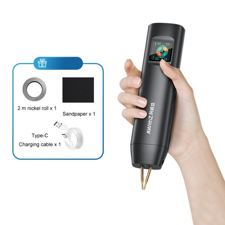 AwithZ Color Screen Portable Handheld Lithium Battery Nickel Sheet Spot Welding Machine