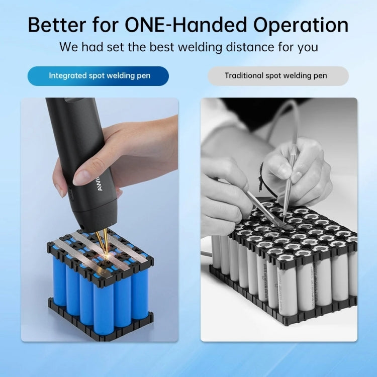 AwithZ Color Screen Portable Handheld Lithium Battery Nickel Sheet Spot Welding Machine