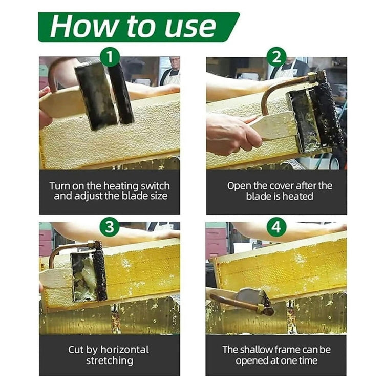 Electric Heating Honey Cutting Knife Beeswax Honey Scraper