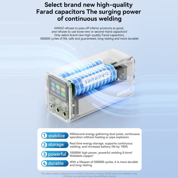 AWithZ Energy Storage Capacitor 18650 Lithium Battery DIY Nickel Sheet Spot Welder