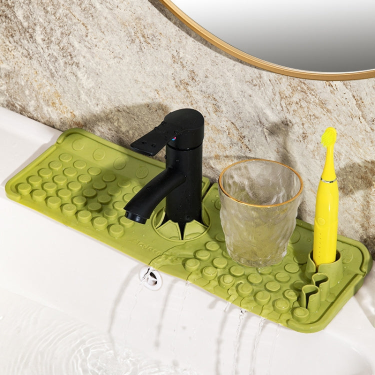 Faucet Silicone Drainage Mat Multi-functional Household Sink Countertop Anti-slip Anti-splash Storage Mat