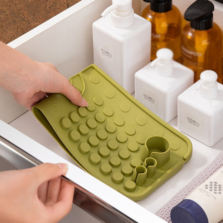 Faucet Silicone Drainage Mat Multi-functional Household Sink Countertop Anti-slip Anti-splash Storage Mat