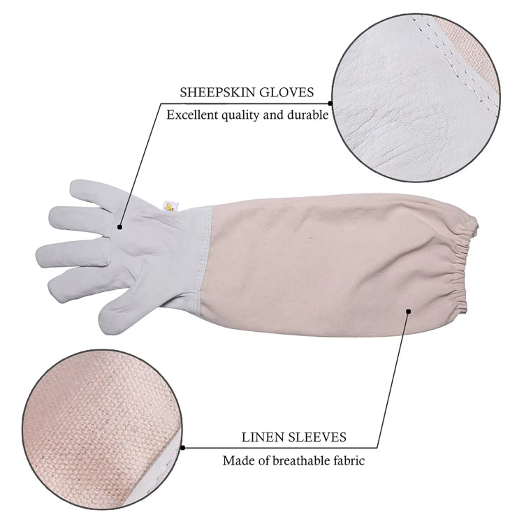 4-in-1 Anti-bee Clothing + Scraper + Bee Brush + Anti-bee Gloves Beekeeping Set