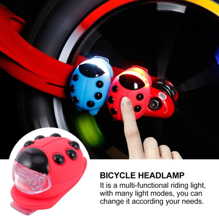 Bicycle Equipment Silicone Ladybug LED Headlight