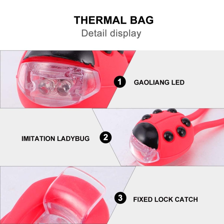 Bicycle Equipment Silicone Ladybug LED Headlight