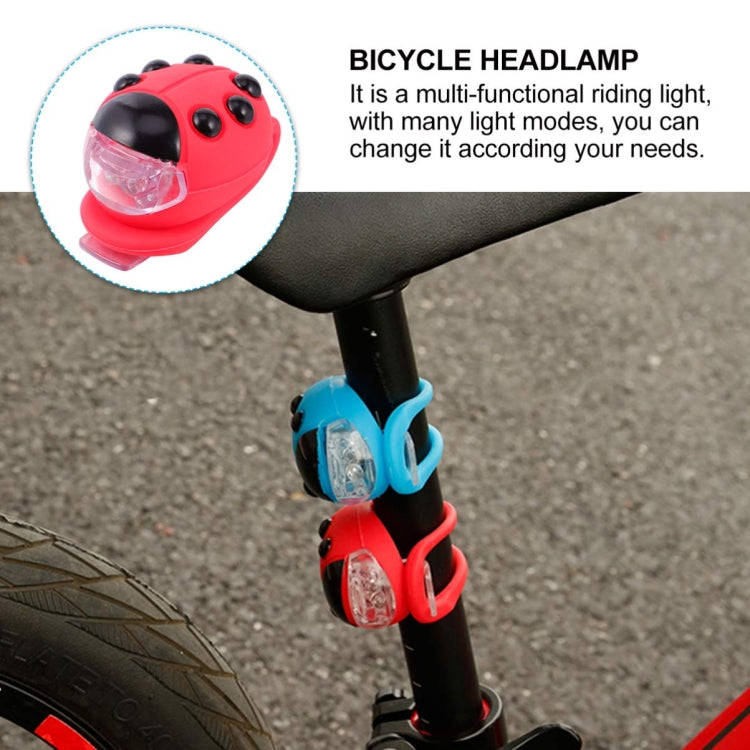 Bicycle Equipment Silicone Ladybug LED Headlight